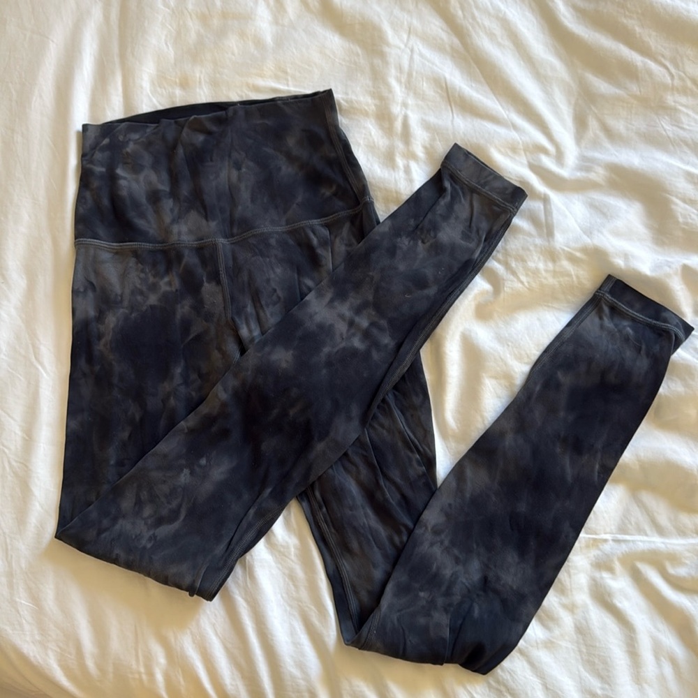 Lululemon Align Leggings Black Tie-Dye